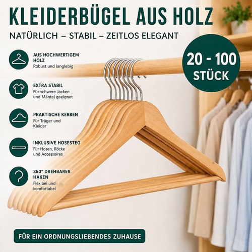 Kleiderbügel holz holzbügel - holz,